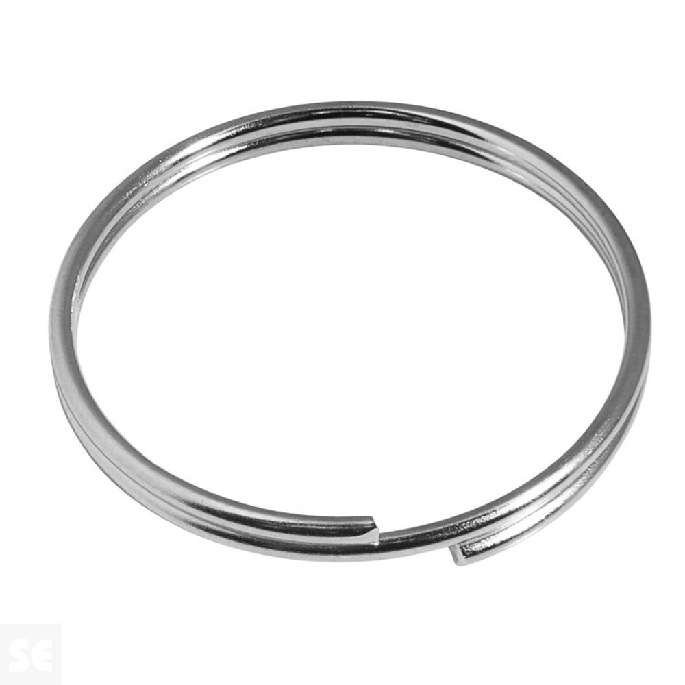 Argollas para Llaves Niqueladas 30 mm (6 uds.)