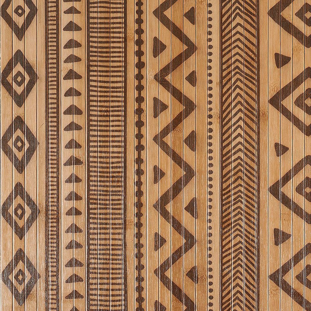 BAMBOO COOL - Alfombra Bambú Etnic Natural 80x150 cm