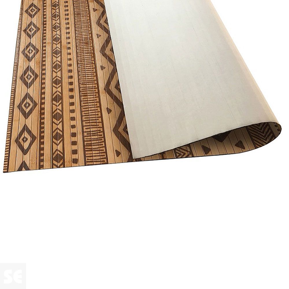 BAMBOO COOL - Alfombra Bambú Etnic Natural 80x150 cm