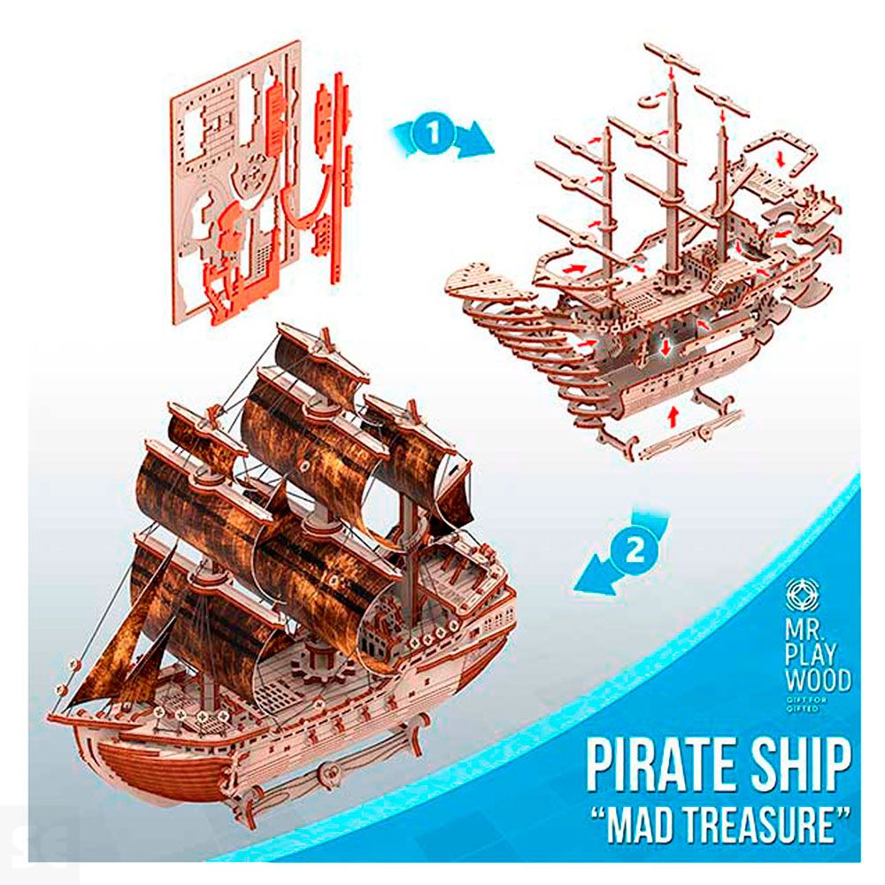 Mr. Playwood Barco Pirata 