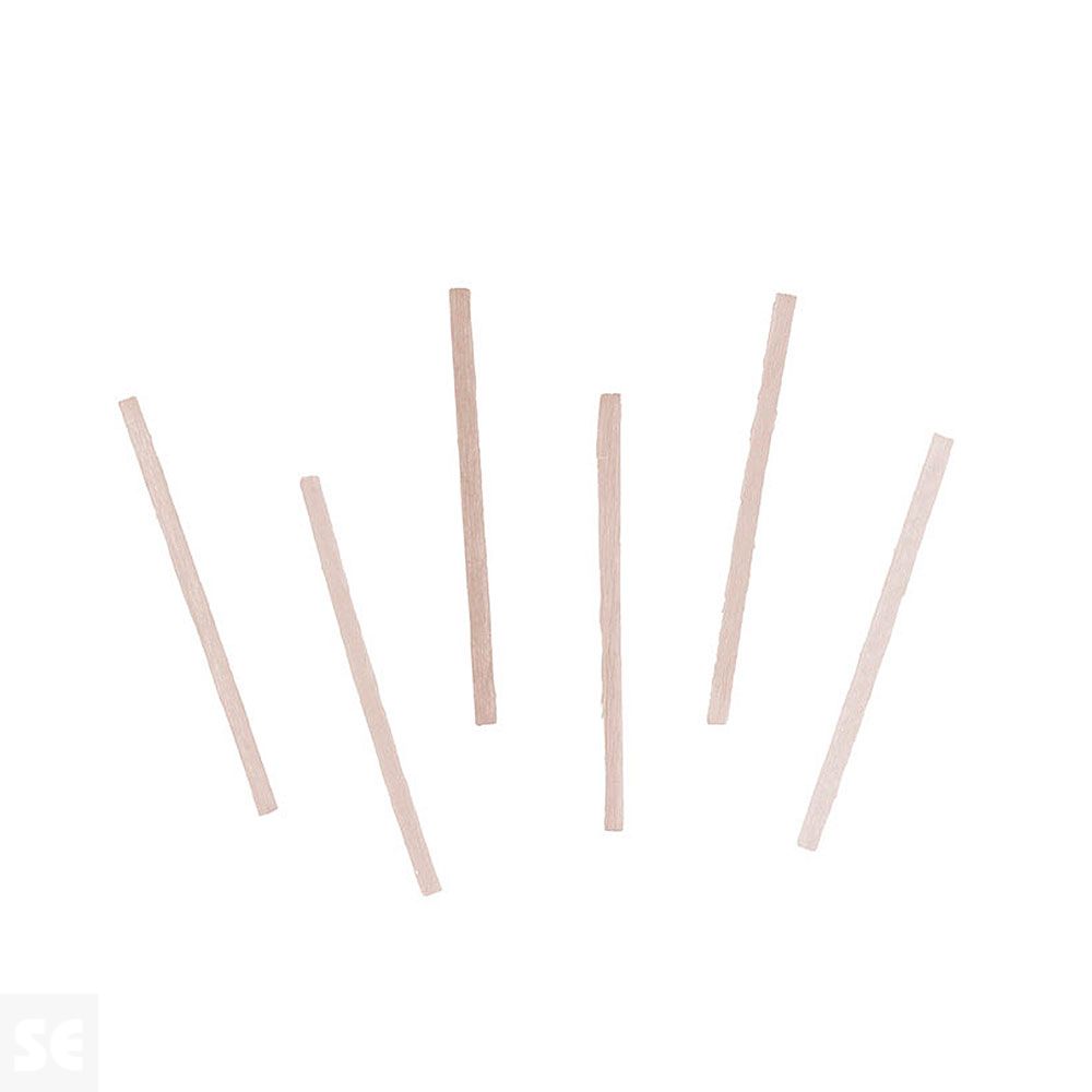 Bastones Madera Natural 49x2x2mm. 500u. 95561