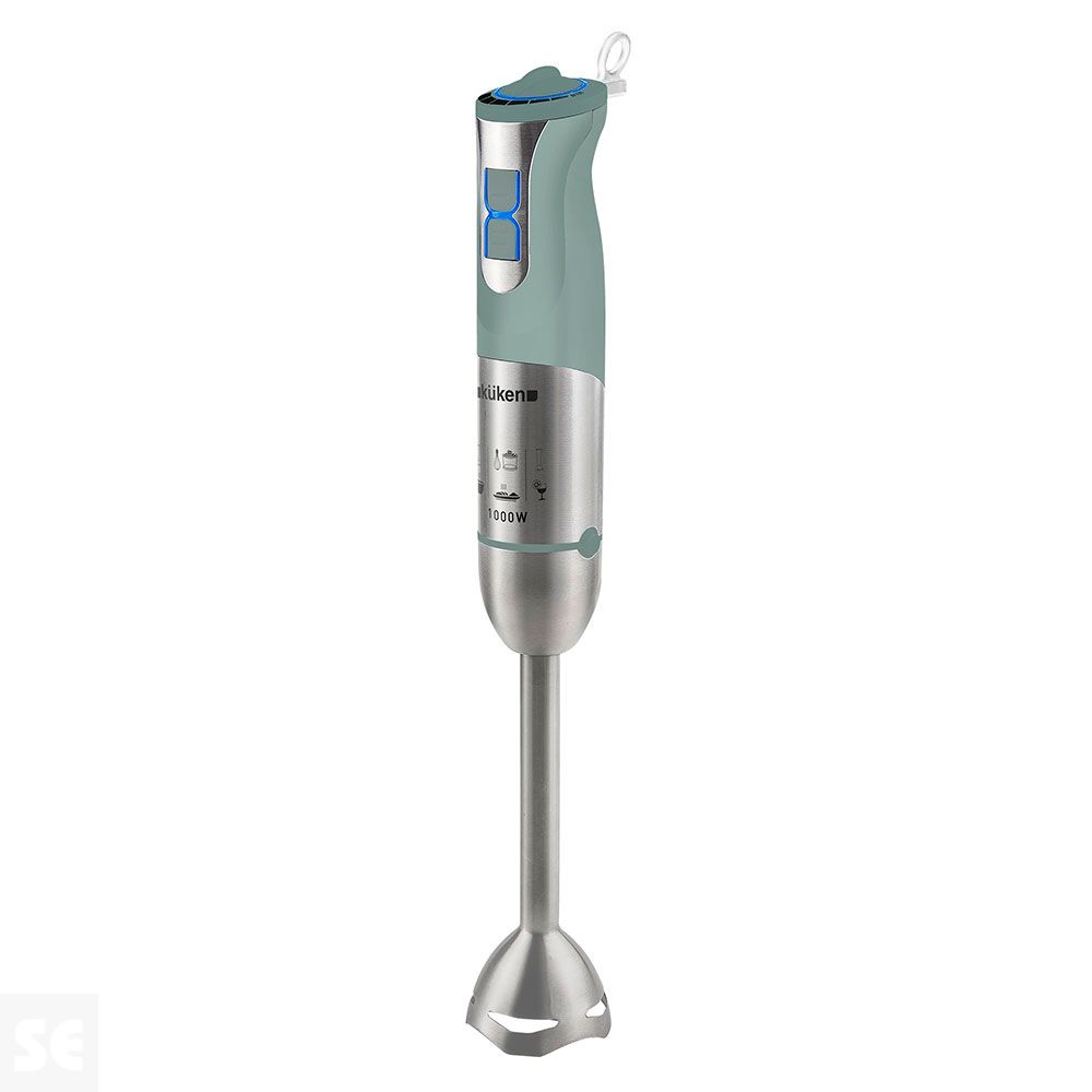 Batidora Brazo Inox con Vaso 1000 w 600 ml