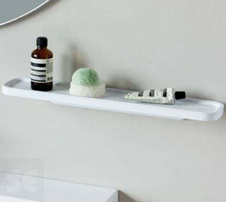 Estante de Baño Mineral Blanco Fresco