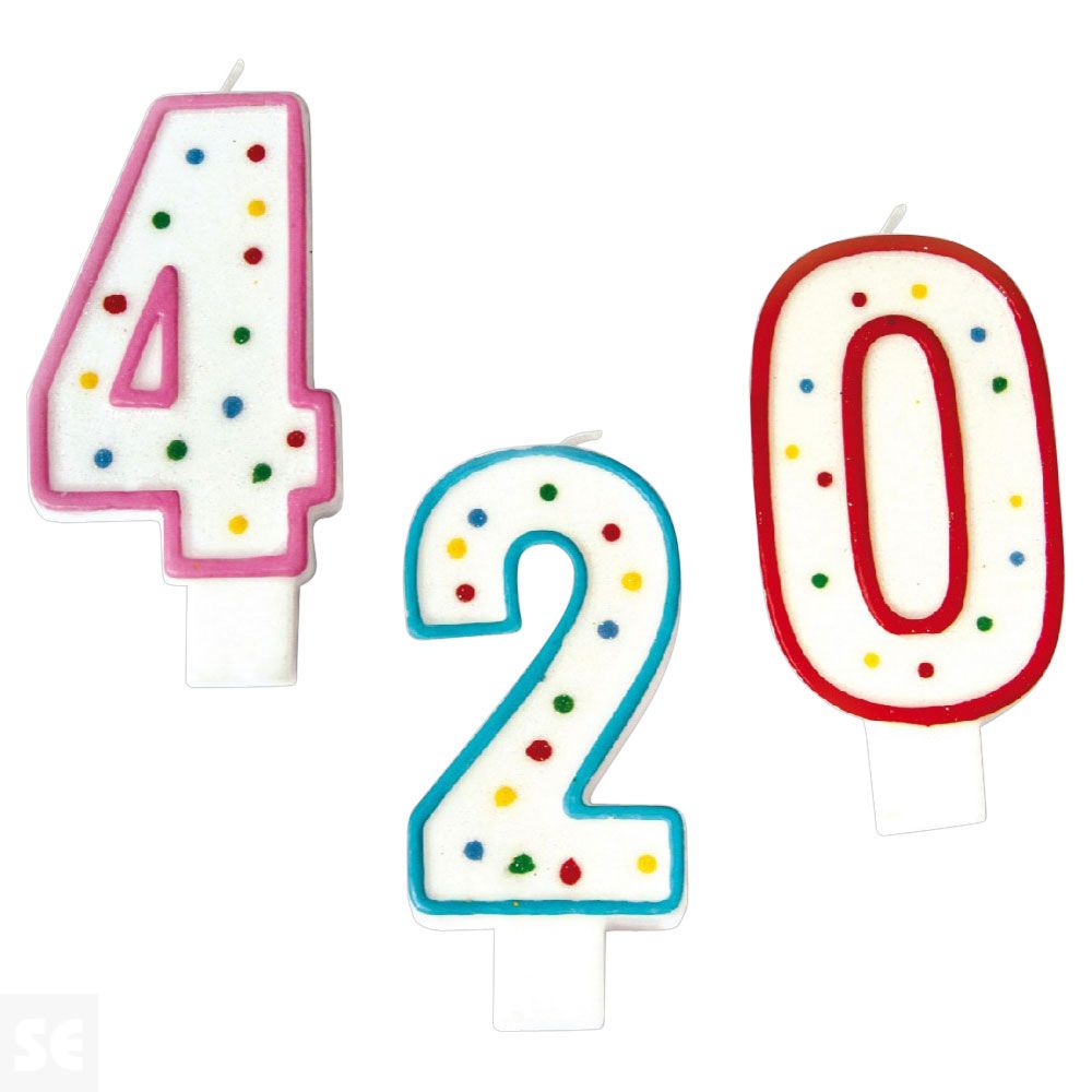 Vela Aniversario 14 Cm Surtida