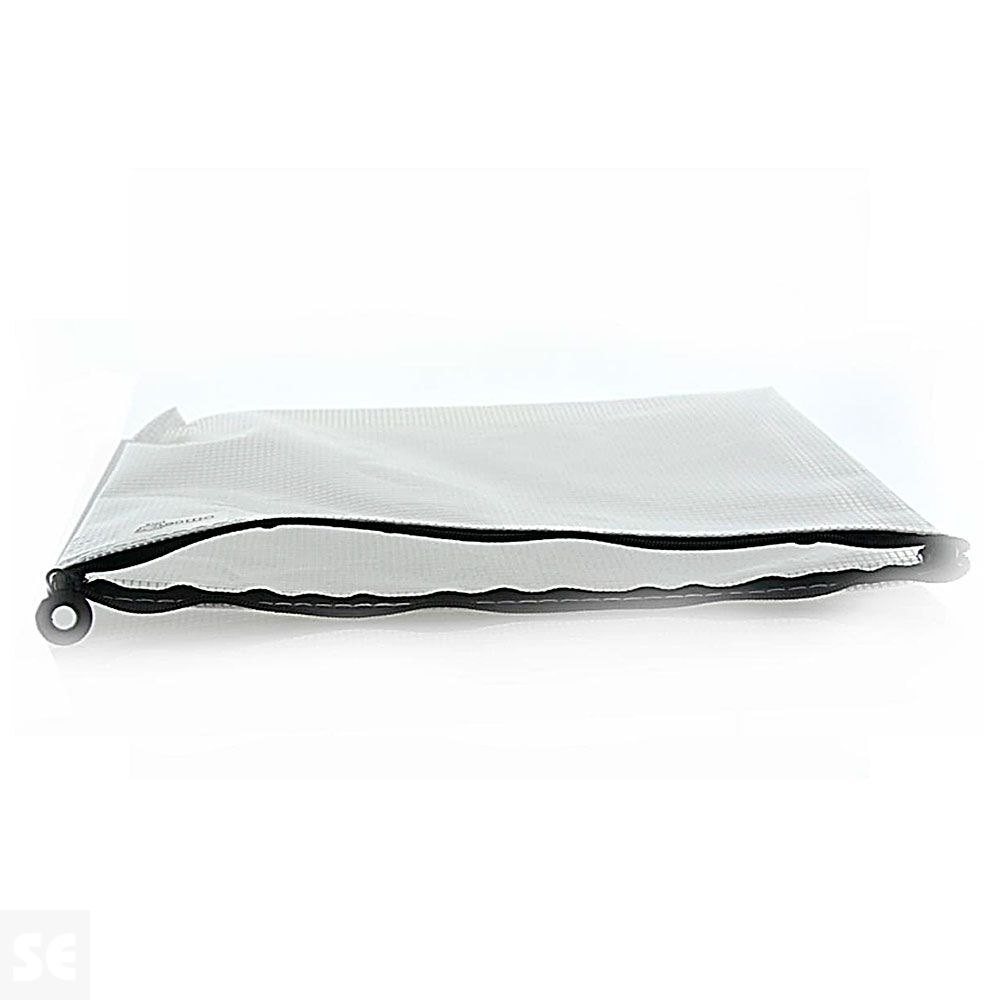 Bolsa Multiuso Transparente Cremallera Negra 