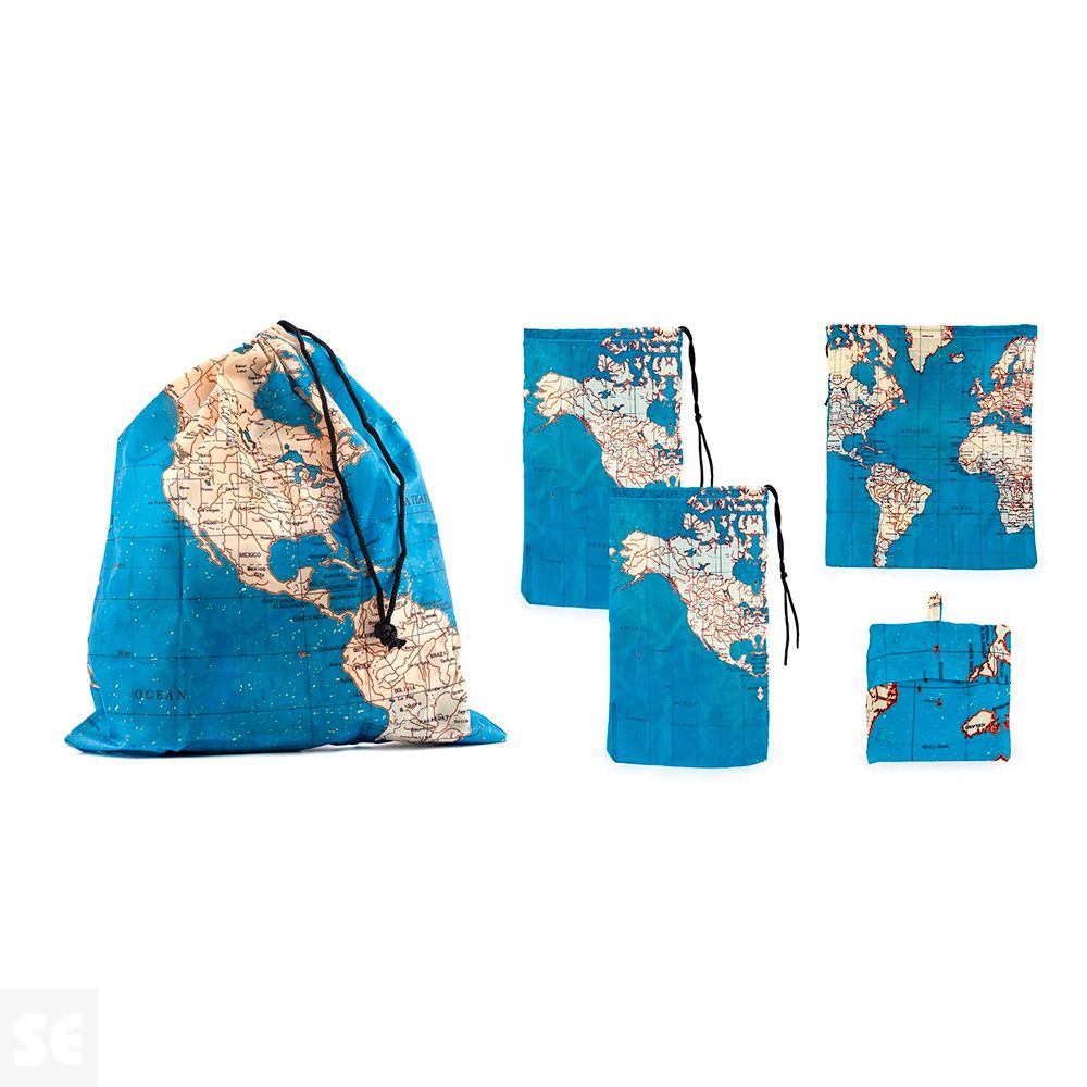 Bolsas de Viaje Mundo Tamaños 4 uds.
