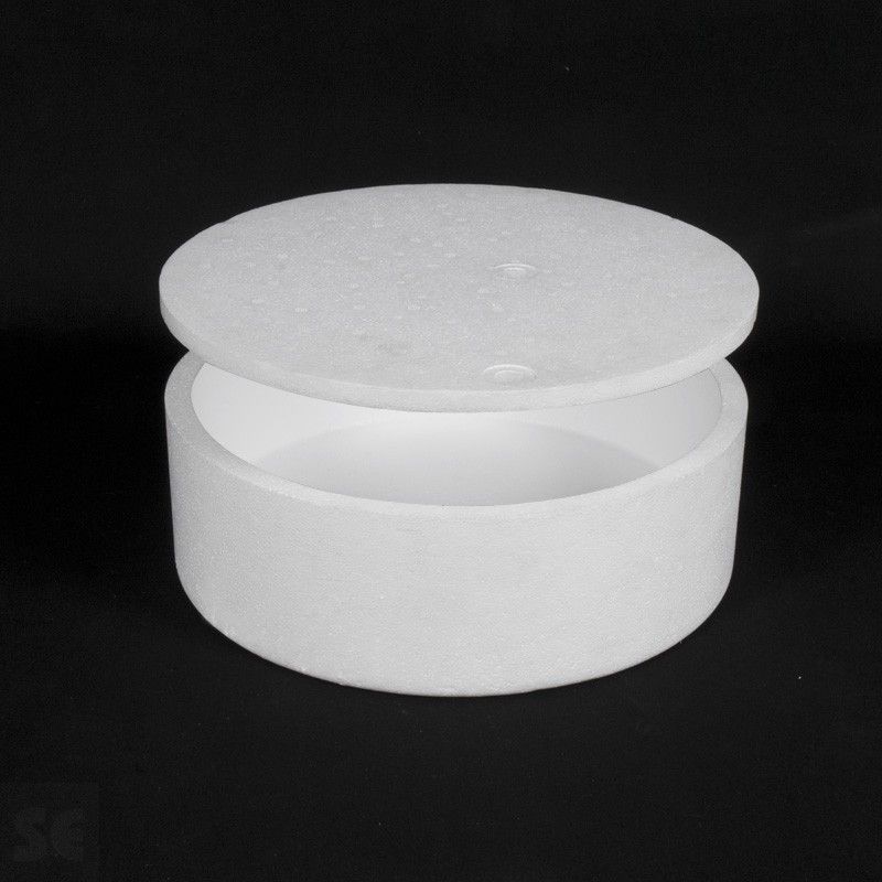 Caja de tarta de Porexpan (Poliestireno expandido)