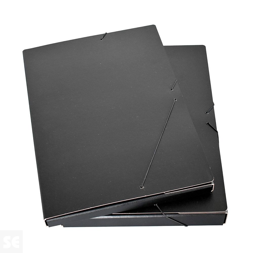 Carpeta Proyectos Din A3 C/Gomas Lomo 30mm Negro
