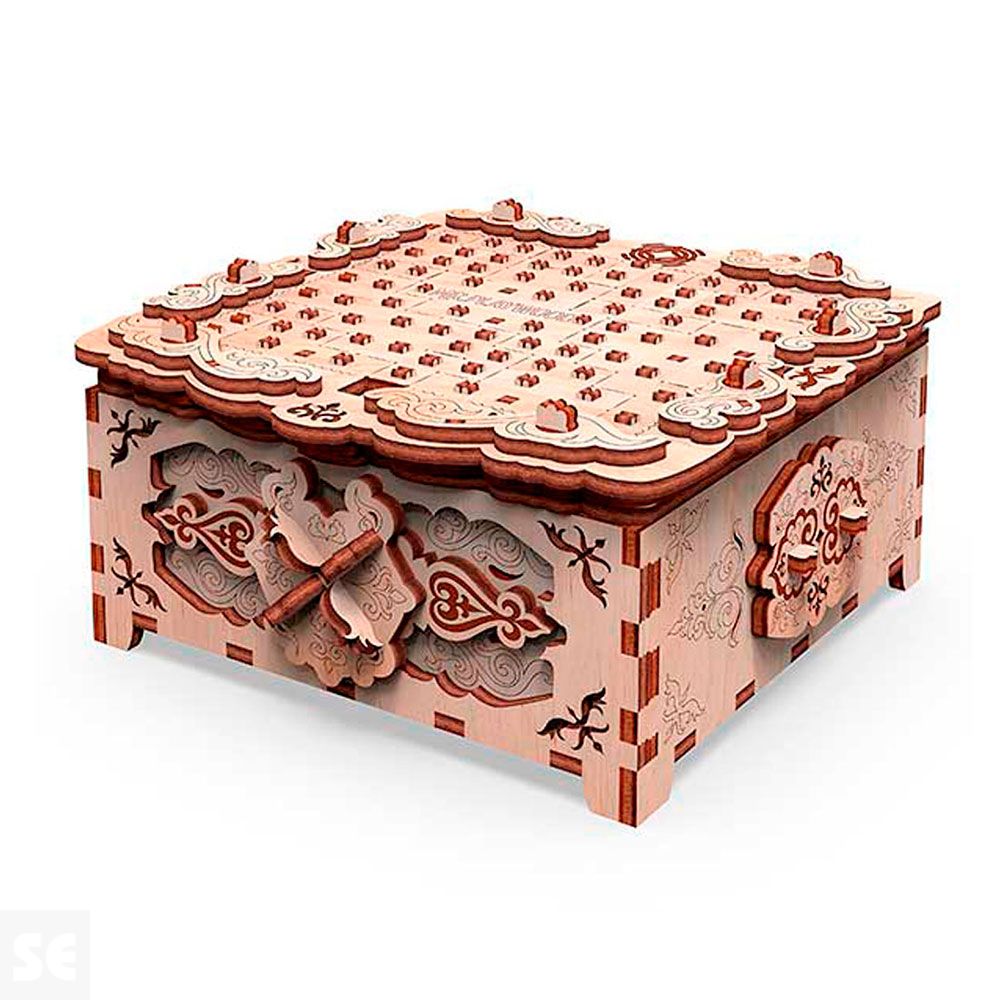 Mr. Playwood Caja de Secretos Fantasía Floral 220 piezas