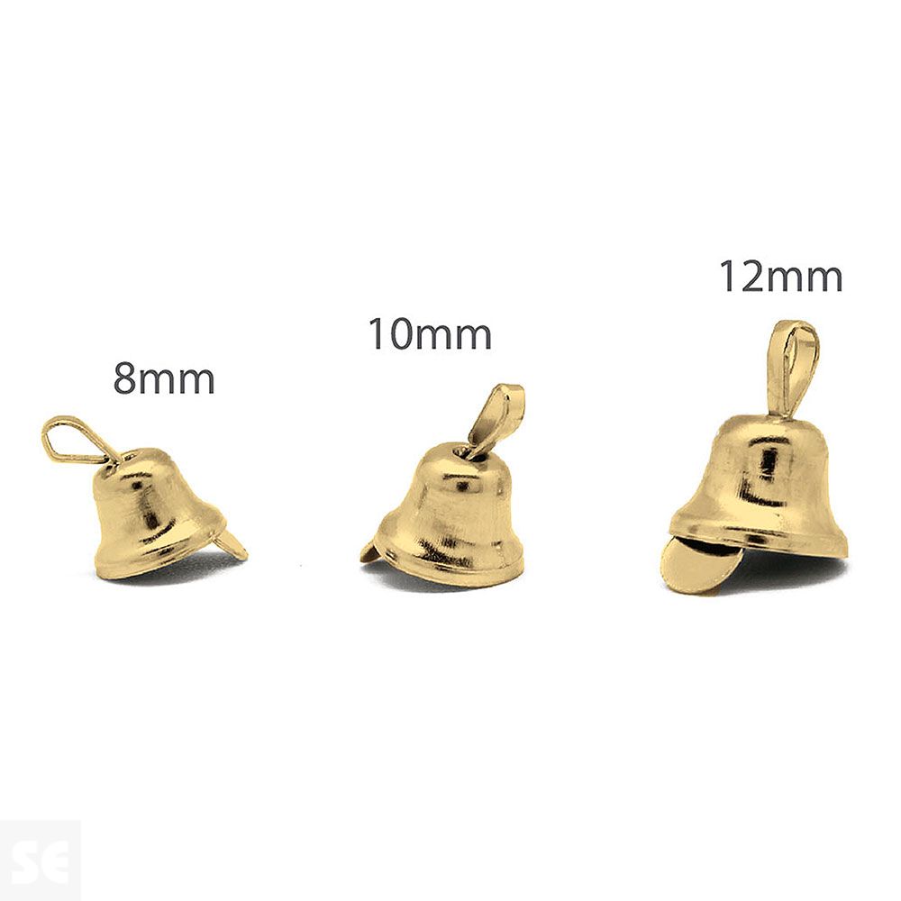 Campanillas Oro 8, 10, 12mm. 30u. 99905