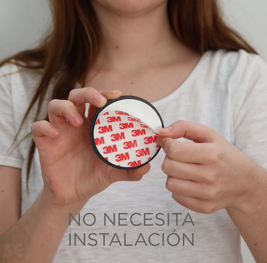 Aplique de Pared Led Roll 8 Negro Batería Recargable