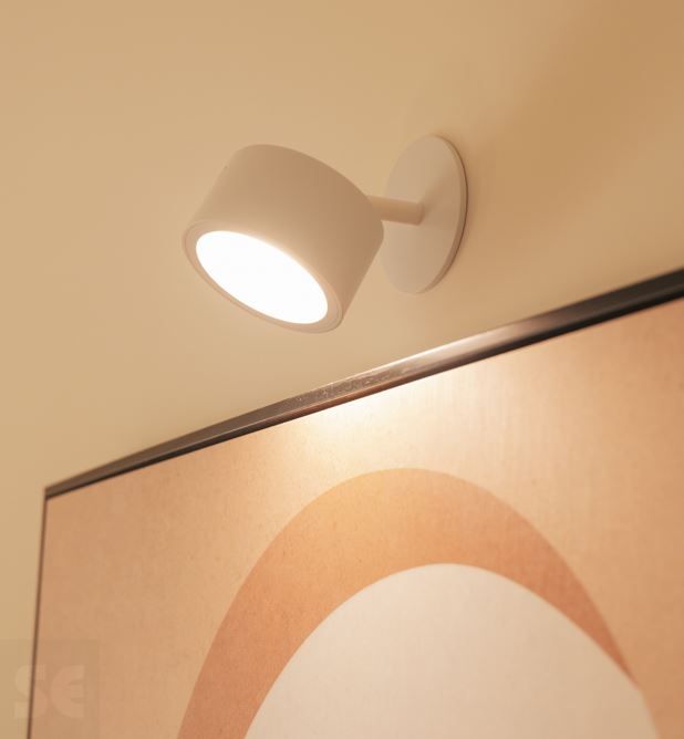 Aplique Pared Led Roll 8 Blanco Batería Recargable