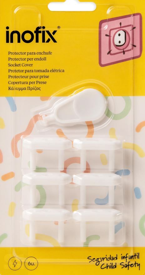 Protector para Enchufe Blanco 14x33x21 mm. (6u.)