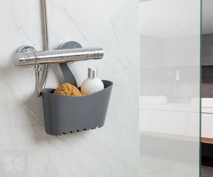 Cestillo con Colgador Standard Gris