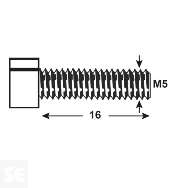 Tornillo Conico Allen M5x16 A2 Din 4762 (200u.)