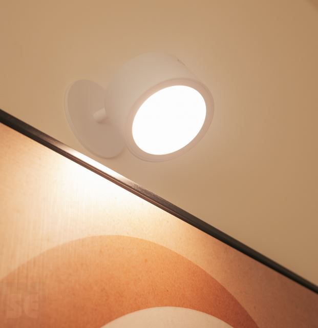 Aplique Pared Led Roll 8 Blanco Batería Recargable