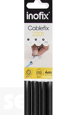 Cablefix Adhesivo Negro 8 X7 Mm. (blíster de 4 metros)