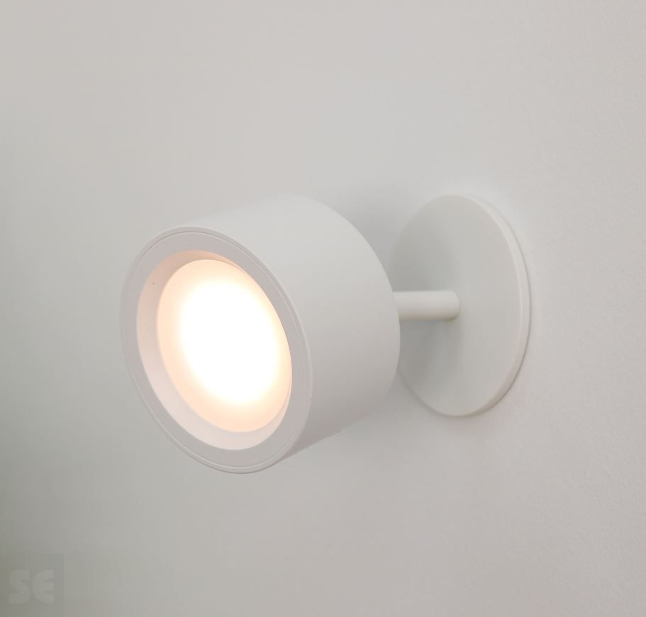 Aplique Pared Led Roll 8 Blanco Batería Recargable