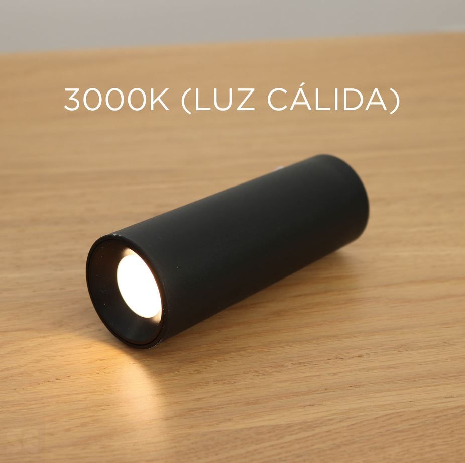 Aplique de Pared Led Roll 4 Negro Inalámbrico