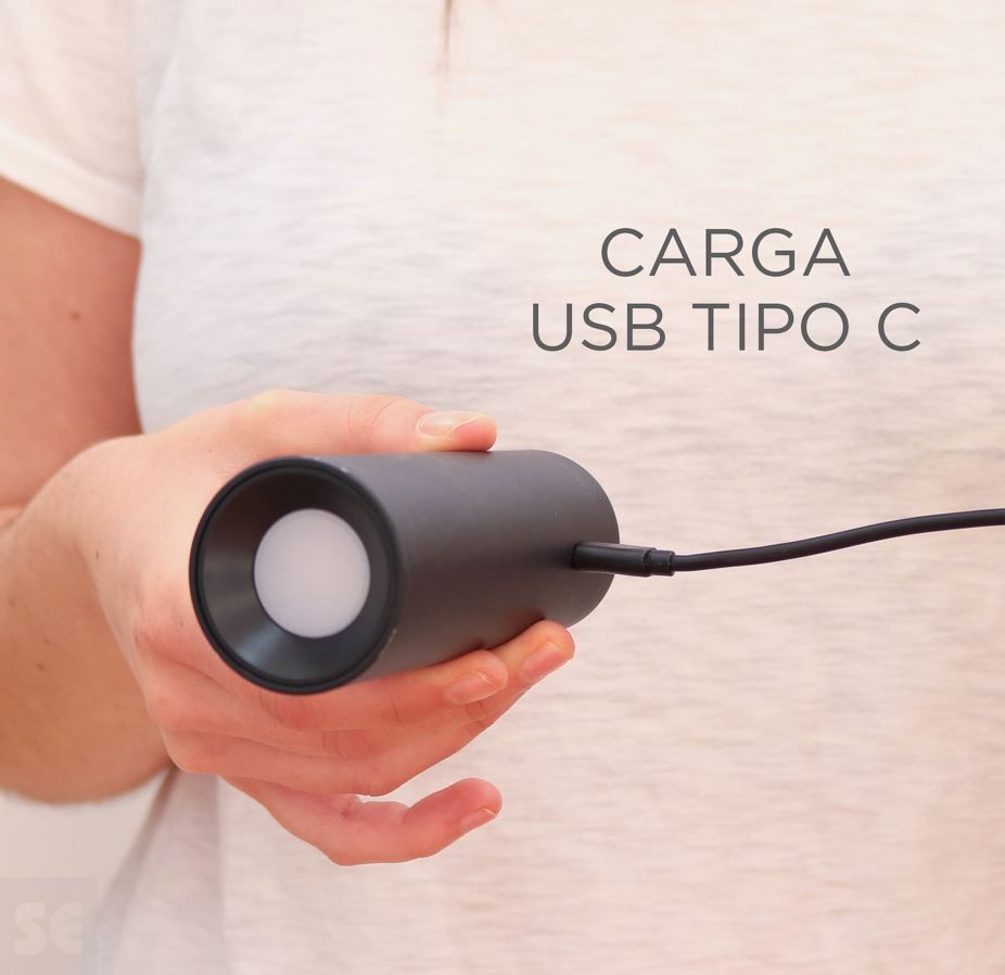 Aplique de Pared Led Roll 4 Negro Inalámbrico