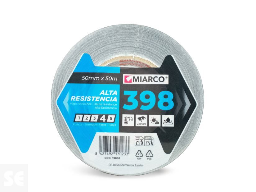 Cinta Americana 398 Negro 50mmx 50m