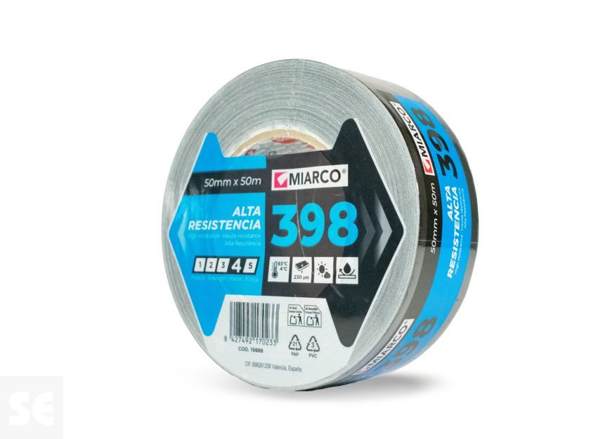 Cinta Americana 398 Negro 50mmx 50m