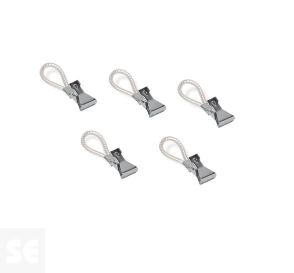 Pinza para Colgar Paños Blanco 51x15x13mm. (5u.)