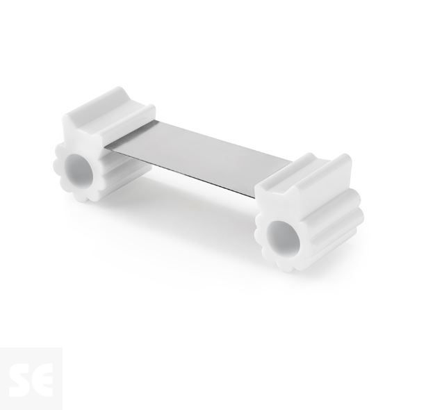 Retenedor de Puerta Flexible Blanco 38x128x36 mm.