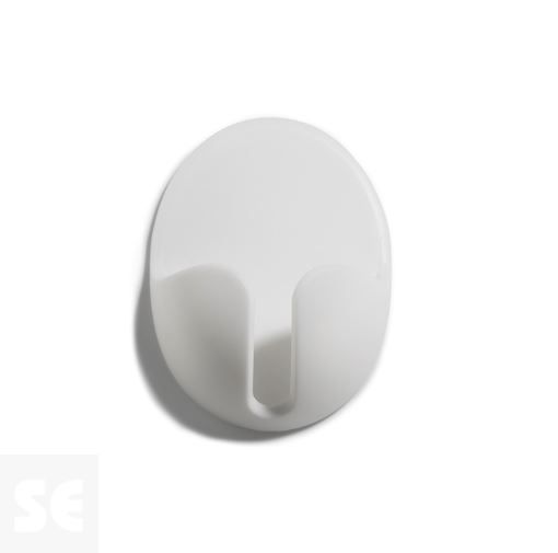 Soporte Adhesivo para Enchufe Blanco 70x53x28 mm. (2u.)