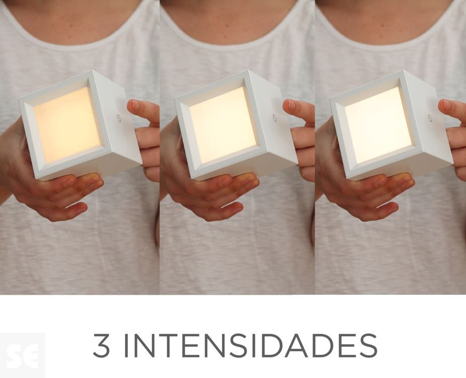Aplique de Pared Led Box 8 Blanco Inalámbrico