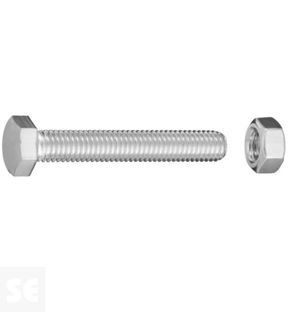 Tornillo Cabeza Hexagonal M8x60mm. Din 933 (4u.)