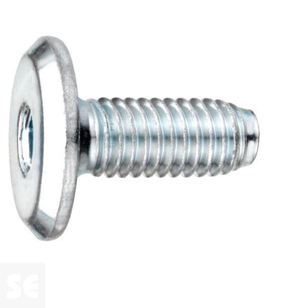 Tornillo Cabeza Plana M6x15mm Vz (100 piezas)