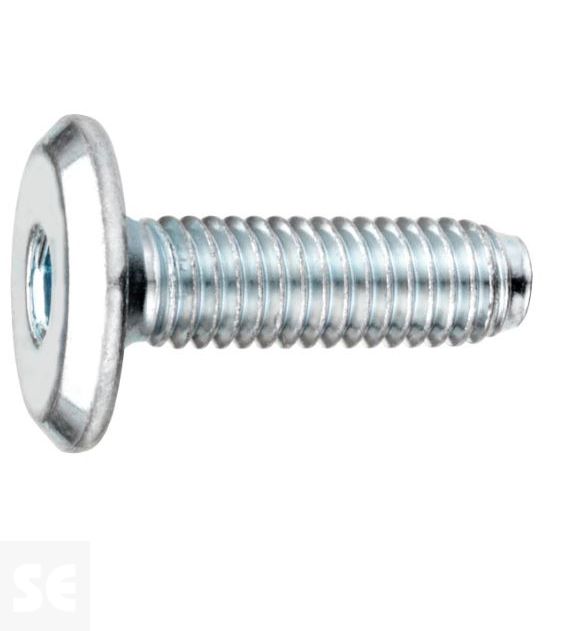 Tornillo Cabeza Plana M6x20mm Vz (90 piezas)