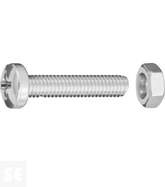 Tornillo Cabeza Redonda Ph M4x20mm Din 7985 (75 piezas)