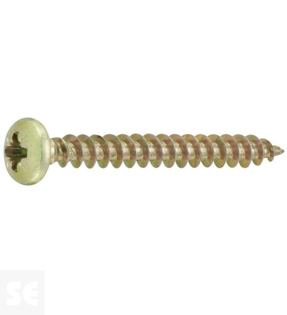 Tornillo Cabeza Redonda Pz 4,0x35mm (125u.)