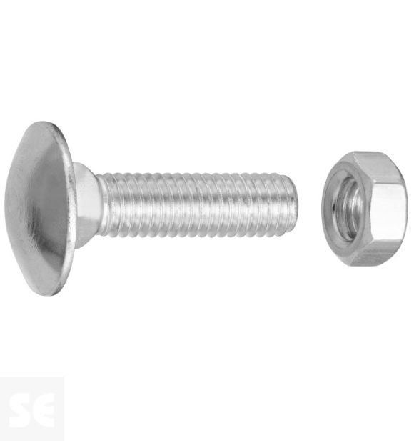 Tornillo Carrocero M5x20mm. Din 603 (10 piezas)