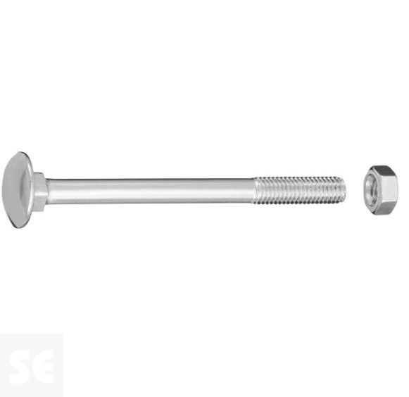 Tornillo Carrocero M5x80mm. Din 603 (25 piezas)