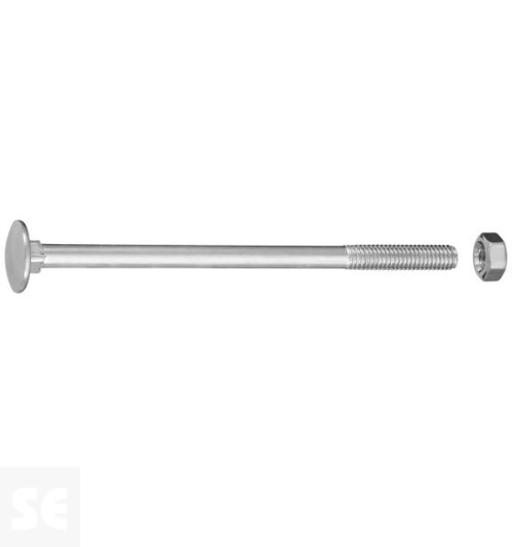 Tornillo Carrocero M6x100mm. Din 603 (10 piezas)