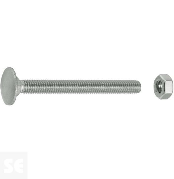 Tornillo Carrocero M6x60mm. Din 603 (20 piezas)