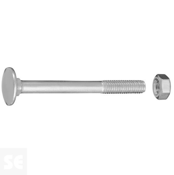 Tornillo Carrocero M6x60mm. Din 603 (6 piezas)