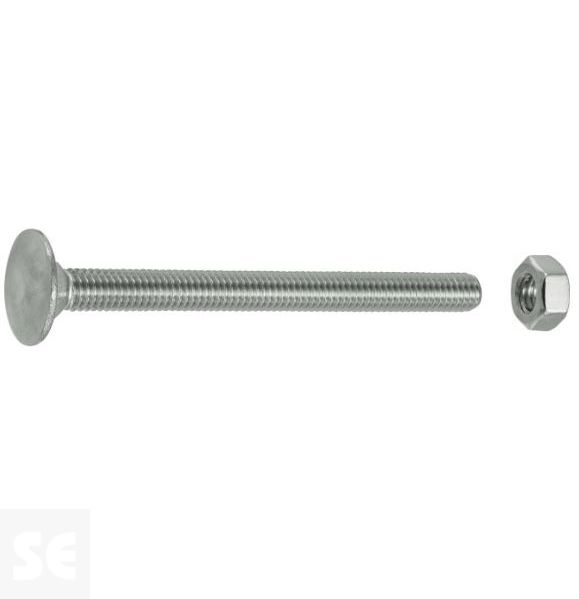Tornillo Carrocero M6x70mm. Din 603 (20 piezas)