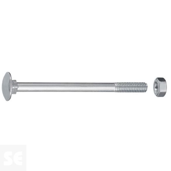 Tornillo Carrocero M6x80mm. Din 603 (15 piezas)