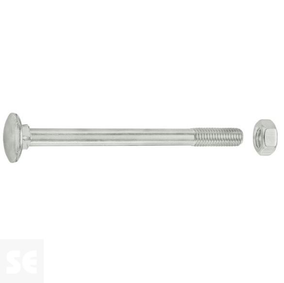 Tornillo Carrocero M8x100mm. Din 603 (8 piezas)