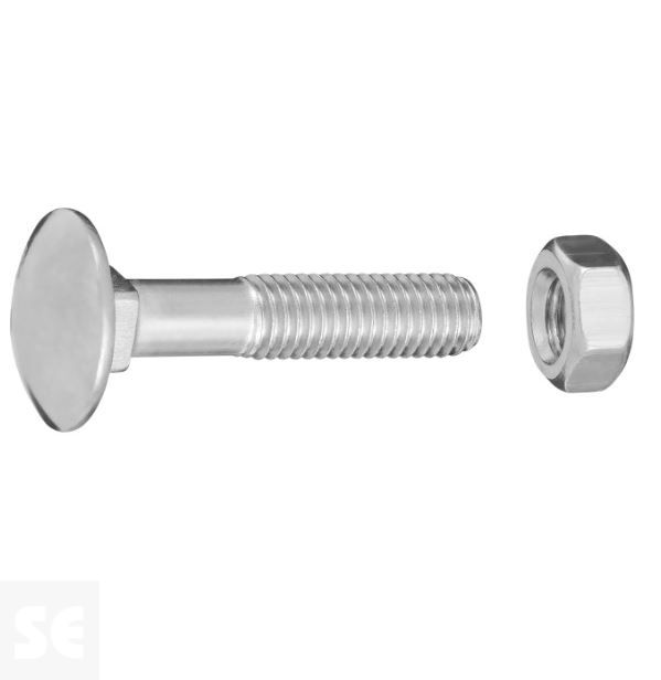 Tornillo Carrocero M8x40mm. Din 603 (15 piezas)