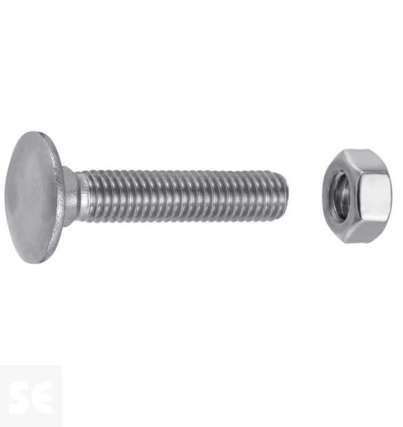 Tornillo Carrocero M8x40mm. Din 603 (15u.)