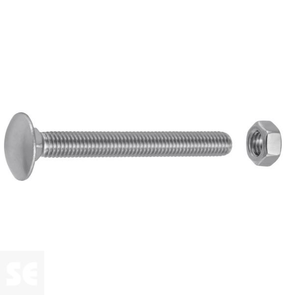 Tornillo Carrocero M8x60mm. Din 603 (10 piezas)