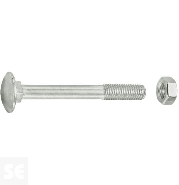 Tornillo Carrocero M8x70mm. Din 603 (10 piezas)