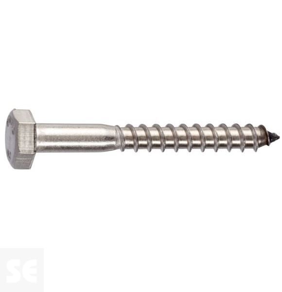 Tornillo Madera 6,0x50mm A2 Din 571 (6 uds)