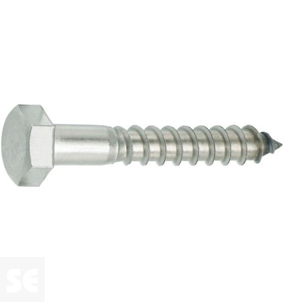 Tornillo Madera 8,0x50mm A2 Din 571 (4 uds)