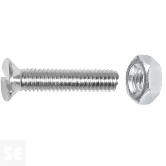 Tornillo Roscado Cabeza Avellanada M3x14mm. (20u.)